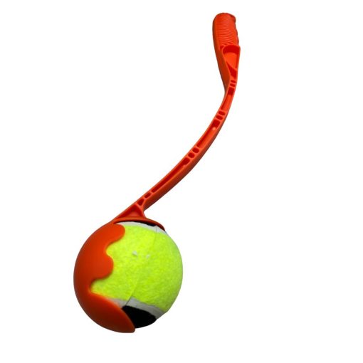 PrincePet kutyajáték narancssárga labdahajító labdával
